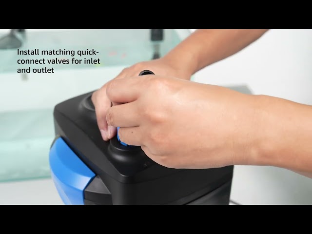 Veehoo Quiet Canister Filter for Aquarium with One-Click Startup