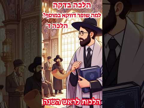 הלכה בדקה   ראש השנה  תקיעת שופר דווקא בתפילת מוסף