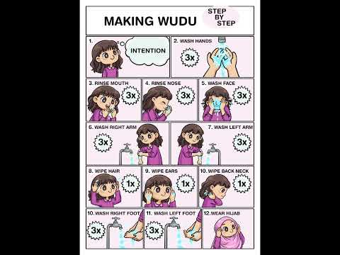 Wudu step by step pictures #Wudu #shortsfeed