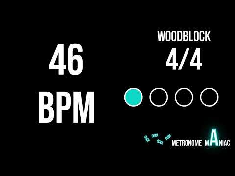 Metronome 46 BPM 4/4 - Woodblock