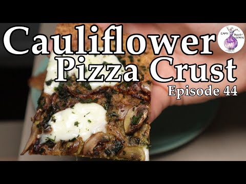 How to Make a Cauliflower Pizza Crust That Doesn't Suck | Crispy Thin Crust | Keto Low-Carb Recipe