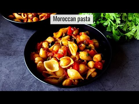 Moroccan pasta #moroccanpasta #veganpasta #veganmoroccanrecipe