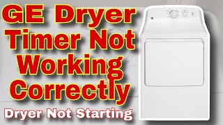 How to Fix GE Dryer Not Turning On | Knob Doesn