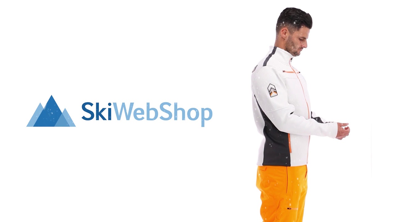 Spyder, Wengen encore full zip fleece, jacket, men, white