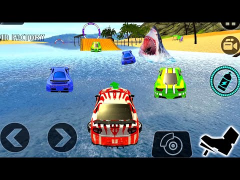 Floating Water Surfer Car Driving - Beach Racing - Best Android IOS Gameplay