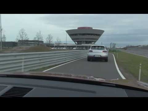Porsche Macan Turbo on Leipzig test track