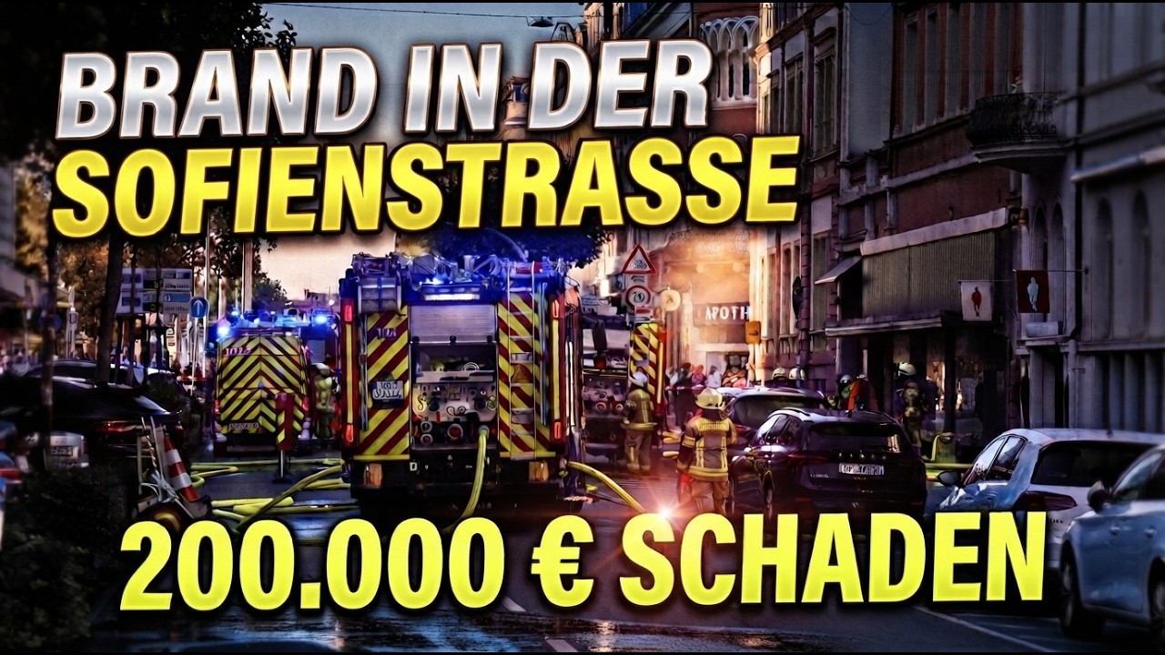 Brand in Heidelberger Sofienstraße – 200.000 Euro Sachschaden