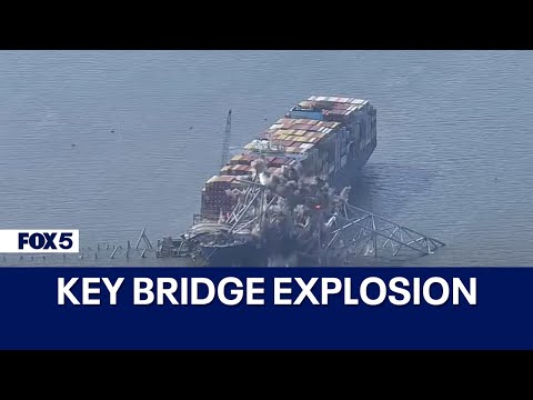 WATCH: Baltimore Key Bridge explosion