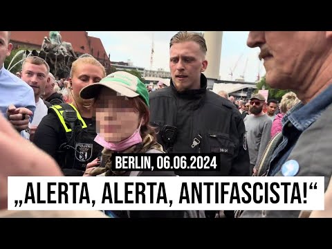 06.06.2024 Berlin Der Faschismus hat ein neues Gesicht Alerta alerta, antifascista Sahra Wagenknecht