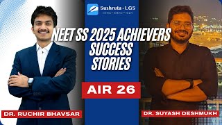 AIR 26 Dr. Suyash Deshmukh Interview