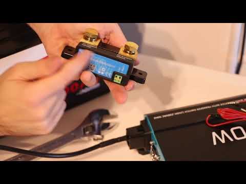 How to connect up the Victron Energy Blue SmartShunt 500a Bluetooth Battery Monitor