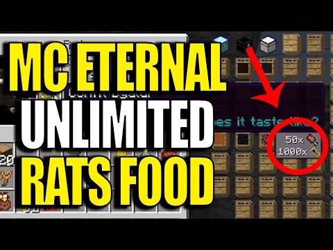 Minecraft MC Eternal Modpack Chapter 2 Ep 10 - Unlimited Food Rats Mod