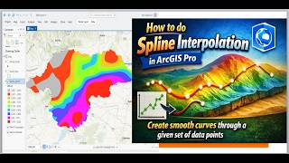 How to do Spline interpolation in ArcGIS Pro: Create smooth curves through given set of data points
