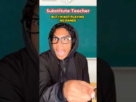 Student SCHOOLS Substitute Teacher in Class 😭 #short #funny