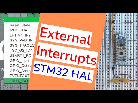 11 - STM32, HAL API external interrupts