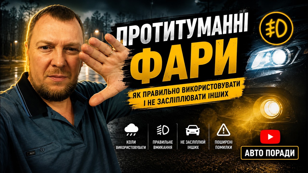Протитуманні фари.  Відповіді на  запитання.