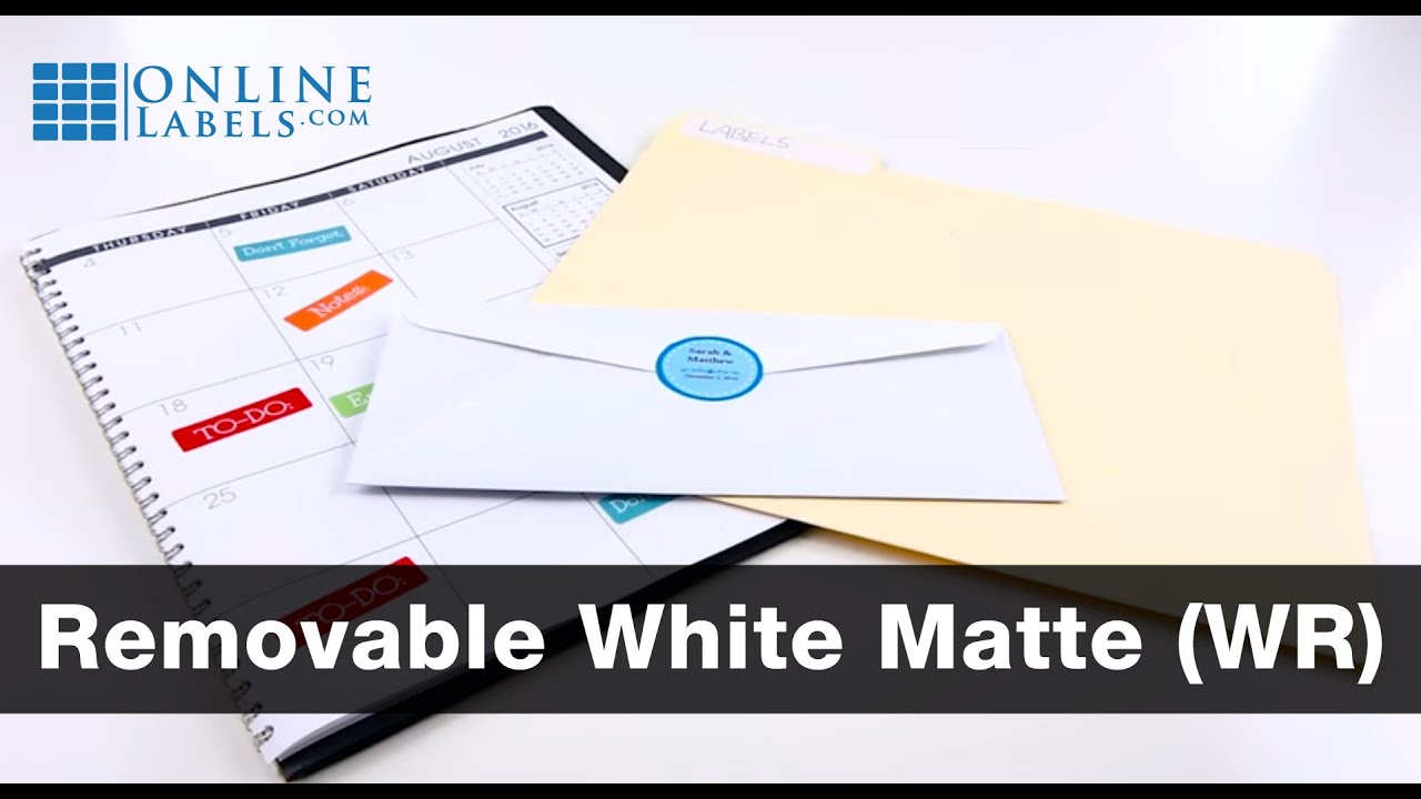 Removable Labels - See Features and Uses