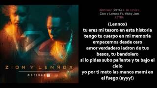 Mi Tesoro -  Zion y Lennox Ft  Nicky Jam (Letra)