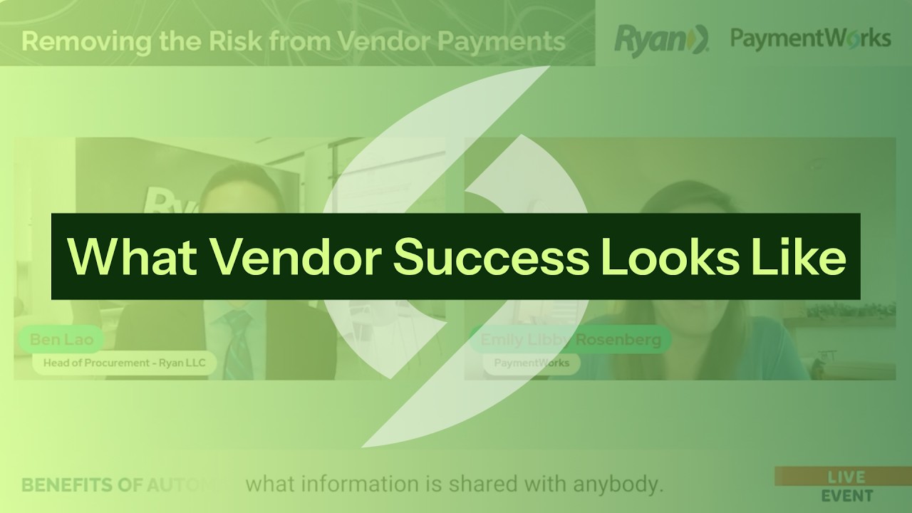 What Vendor Success Looks Like