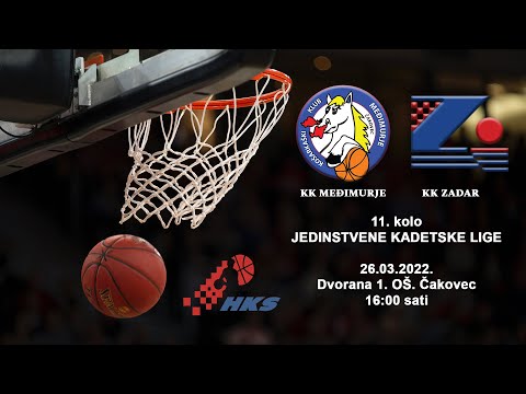 11. kolo Jedinstvene kadetske lige HKS 21/22 - KK Međimurje - KK Zadar