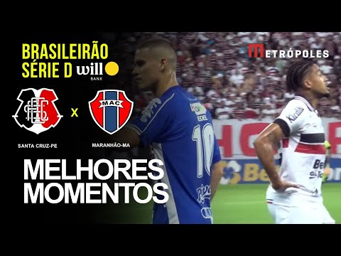 Confira melhores momentos de SANTA CRUZ-PE 0 X 0 MARANHÃO-MA pelo Brasileirão Série D Will Bank