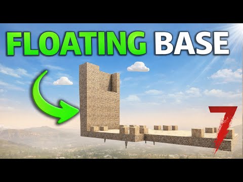 FLOATING BASE?! | 7 Days to Die Public Server BASE TOURS