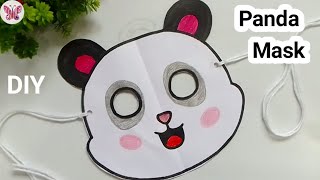 DIY Panda Mask Making | Easy Paper Panda Mask for Kids | Animal Mask Craft Idea"