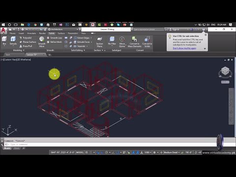 How to make 2d floor plan in Autocad 2017 | AutoCAD 2D and 3D Complete Training | Lesson 63