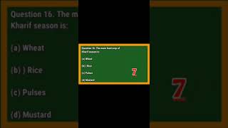 Class-10,Social Science-Chapter-4 ,Agriculture-Geography-Question-16