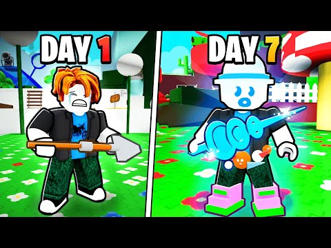 I Spent 7 Days Going Noob To Pro In Bee Swarm Simulator!