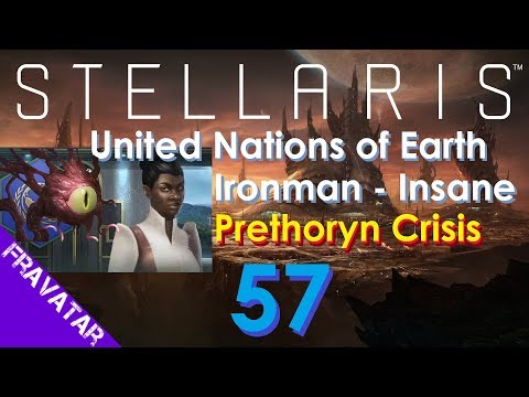 Stellaris ep57 Prethoryn Scourge Vs. U.N. of Earth Federation  - Insane Difficulty Gameplay.
