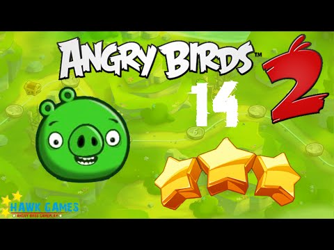 Angry Birds 2 - 3 Stars Walkthrough Level 14 [1440p]