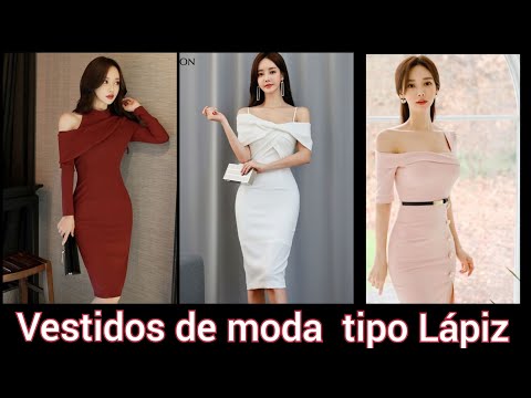 VESTIDOS TIPO LÁPIZ ALA RODILLA 2021🥰 #dressesfashion #vestidosdemoda #vestidosconservador