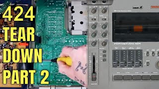 Tascam 424 | Tear Down I 2 | Remove PCBs &amp; cassette door | Calibration