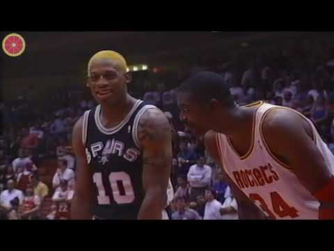 Hakeem Olajuwon 43pts vs David Robinson 29pts！NBA Playoffs WCF 1995.5.26 Spurs VS Rockets G3 FHD！