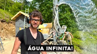 We drilled 130 meters to have water on the ground