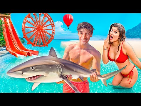 🩸7 Dias Sobreviviendo peligrosa Isla de Lujo con mi Novia🩸