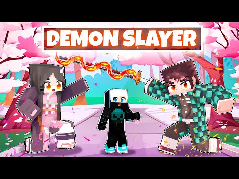 Adopted By DEMON SLAYER Family In Minecraft (Hindi)