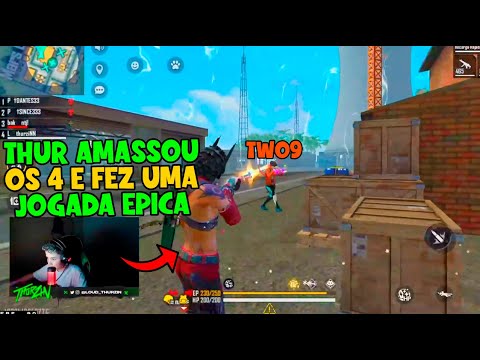 APOSTADO, THURZIN AMASSOU OS 4 EM JOGADA EPICA - TWO9 VS THURZIN - VS BAK NO 4V4 APOSTADO INSANO