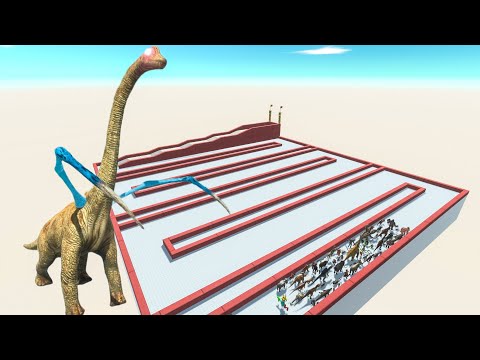 Escape From Alien Brachiosaurus - Last Survivor | Animal Revolt Battle Simulator
