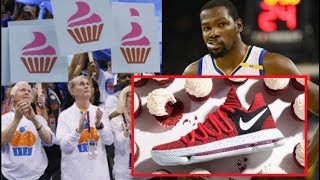 Kevin Durant Reveals Cupcake Shoe KDX Red Velvet