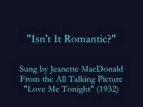 "Isn't It Romantic?" (1932) Jeanette MacDonald