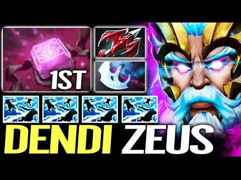 Dendi Zeus God Mode Reaction - IMBA Zeus Mid Lane Dota 2 Pro Gameplay