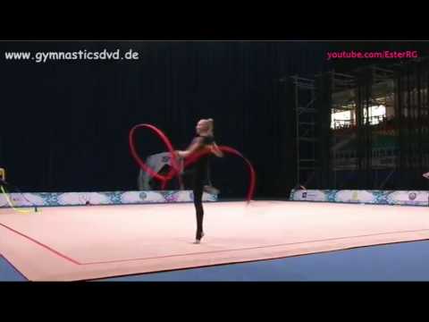Olena Diachenko Ribbon Podium Training - WC Tashkent 2017