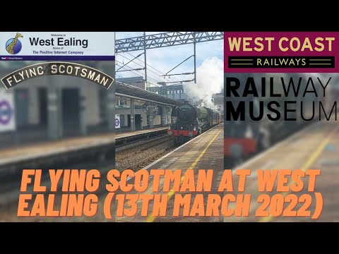 Flying Scotsman & WCR 47 772 "Carnforth TMD" Passes Through West Ealing (13th March 2022)
