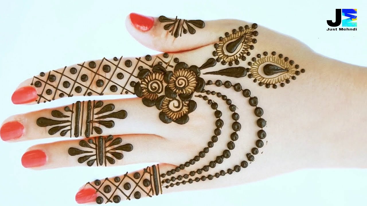 7 most stylish back hand mehndi designs by just mehndi