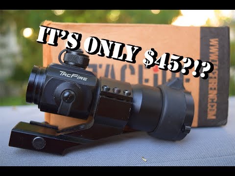THE BEST $45 RED DOT??? -TacFire 1x30mm Red/Green/Blue Scope Unoxing and Review