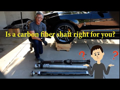 How to install a carbon fiber driveshaft on your Mustang.