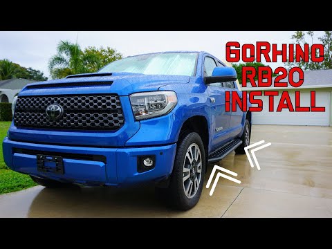 GoRhino RB20 Running Board Install| 2018 Toyota Tundra crewmax Step-By-Step