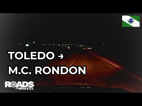 Toledo → Marechal Cândido Rondon (PR) | Night Drive | BR-163 | POV Dashcam